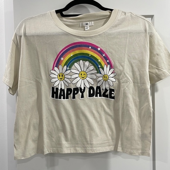 bp Tops - NWOT BP happy daze rainbow T-shirt